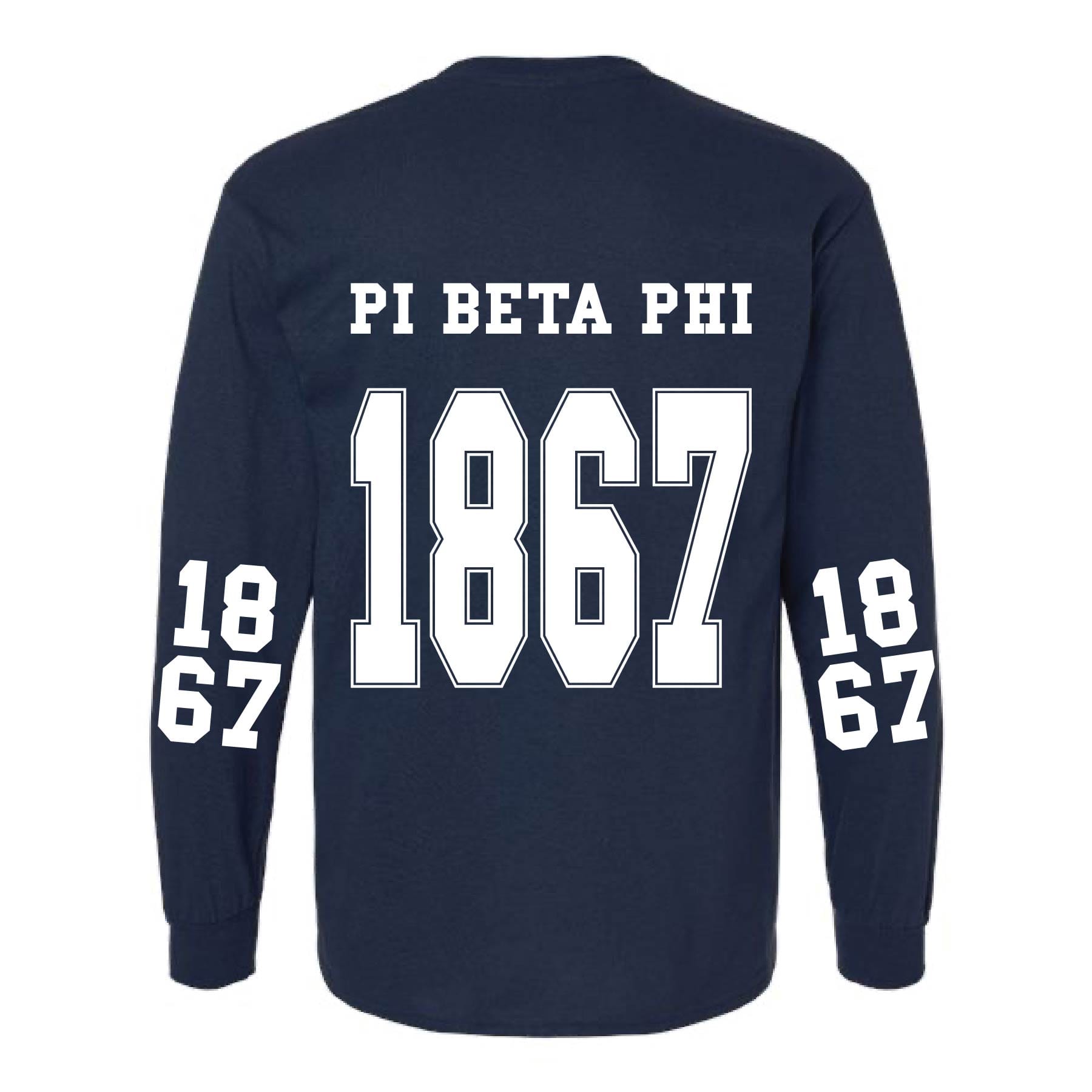 Ali & Ariel Navy Collegiate Long Sleeve Tee
