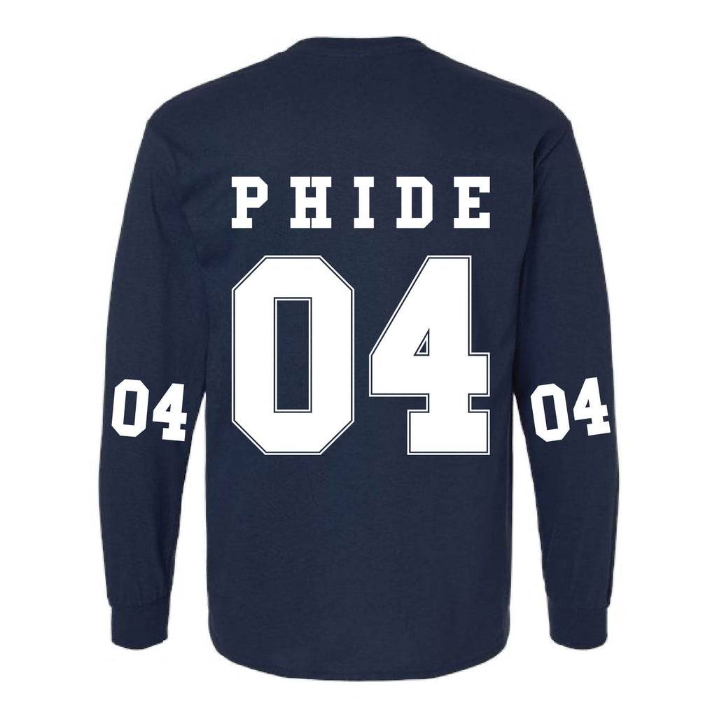 Ali & Ariel Navy Collegiate Long Sleeve Tee