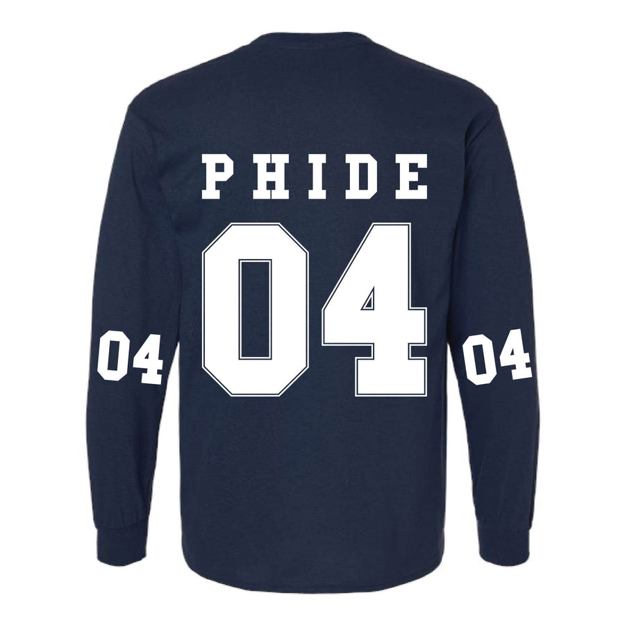 Ali & Ariel Navy Collegiate Long Sleeve Tee