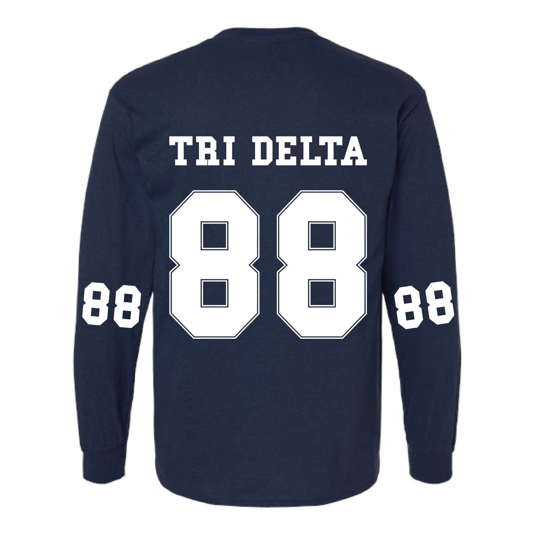 Ali & Ariel Navy Collegiate Long Sleeve Tee