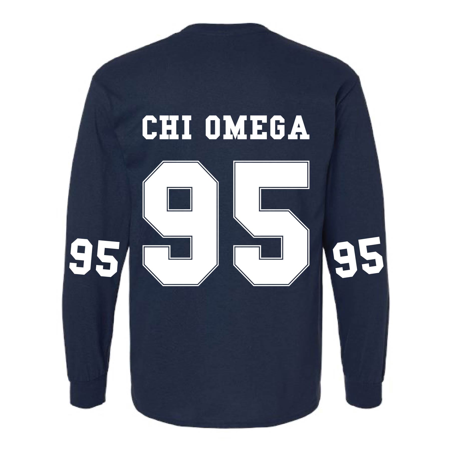 Ali & Ariel Navy Collegiate Long Sleeve Tee