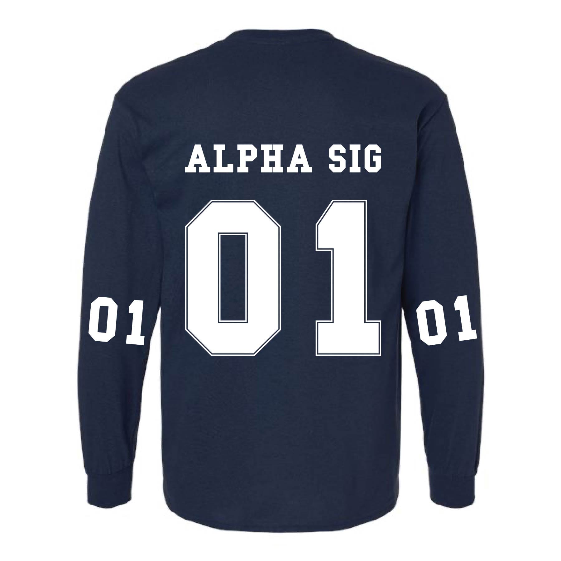 Ali & Ariel Navy Collegiate Long Sleeve Tee