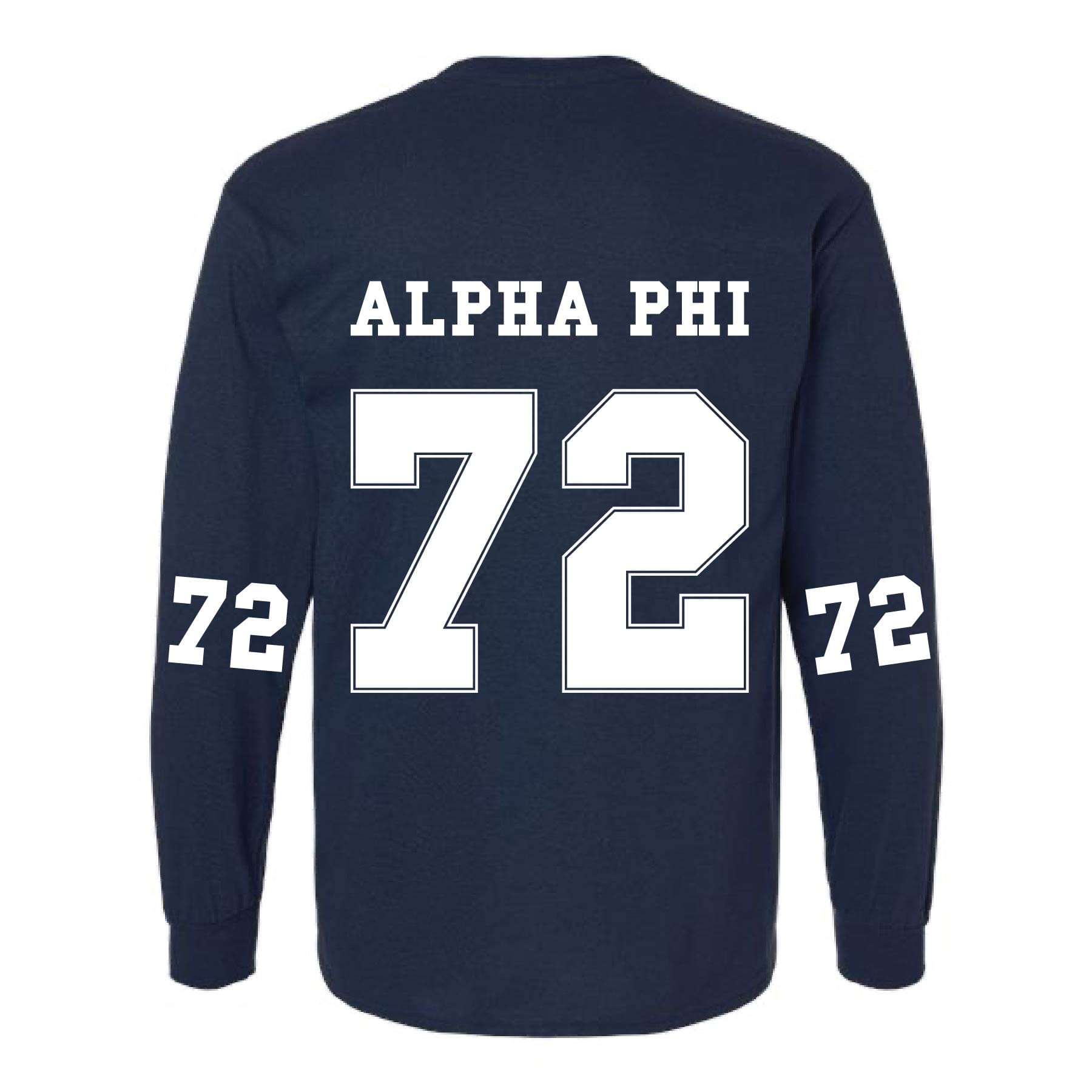 Ali & Ariel Navy Collegiate Long Sleeve Tee
