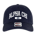 Ali & Ariel Navy Collegiate Sports Dad Hat Alpha Chi Omega