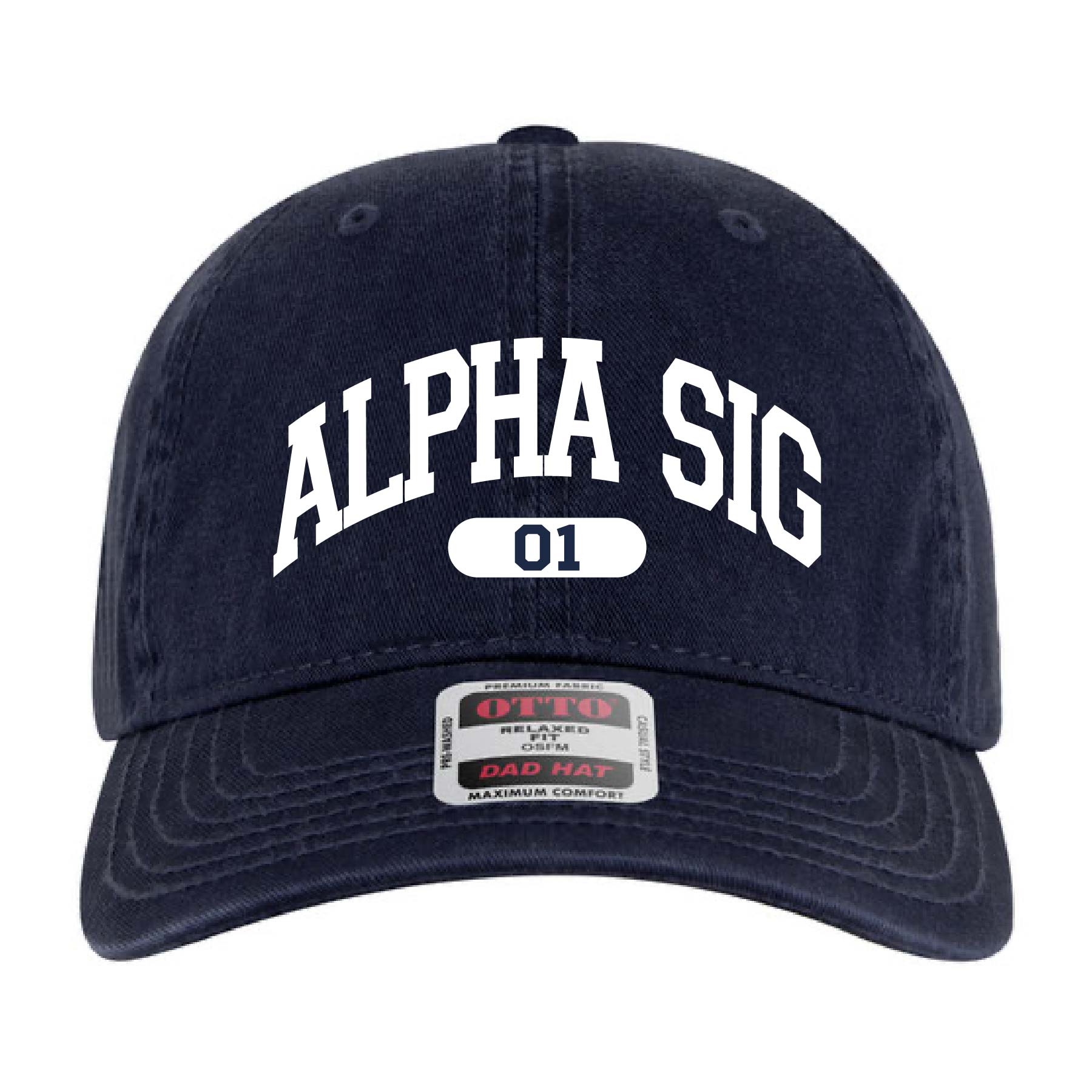 Ali & Ariel Navy Collegiate Sports Dad Hat Alpha Sigma Alpha