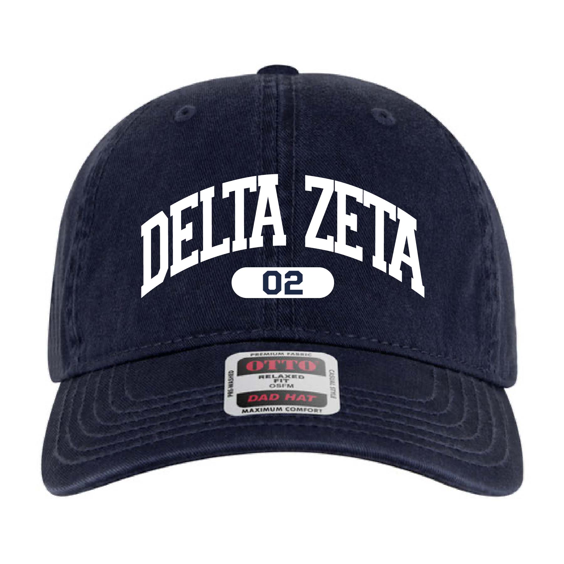 Ali & Ariel Navy Collegiate Sports Dad Hat Delta Zeta