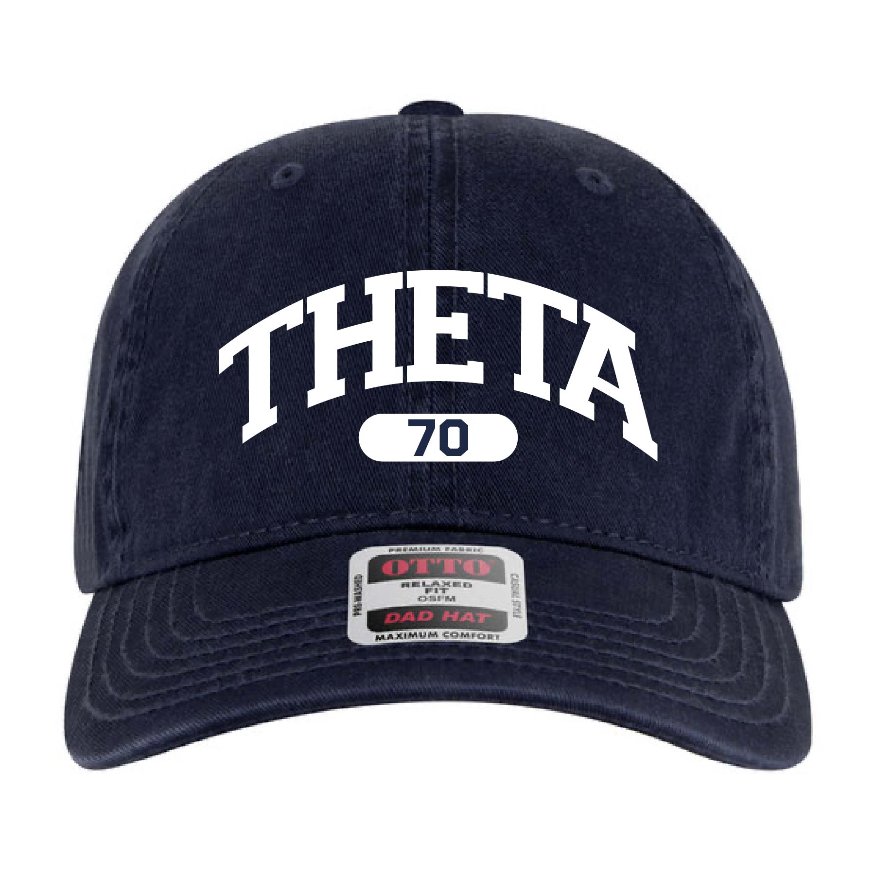 Ali & Ariel Navy Collegiate Sports Dad Hat Kappa Alpha Theta
