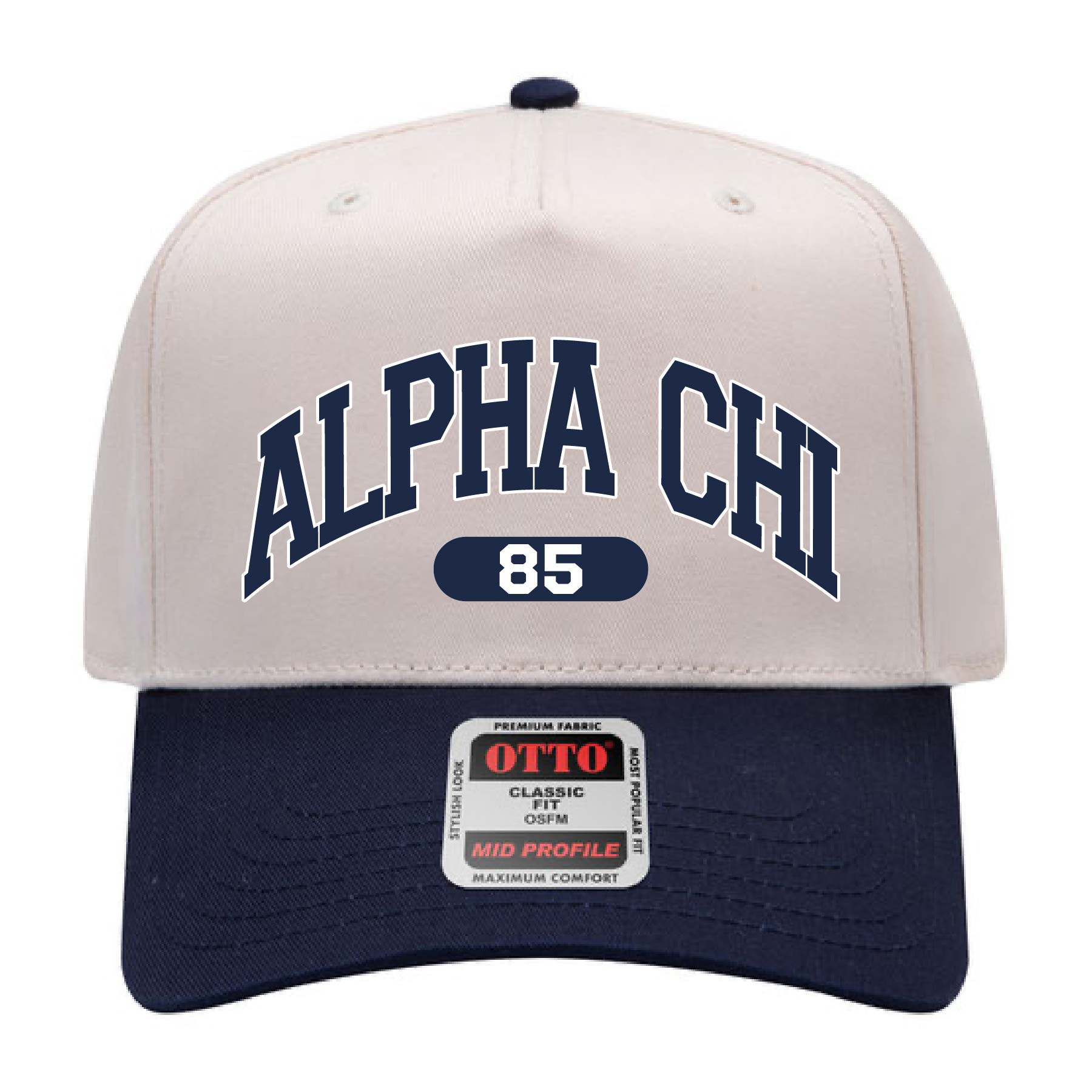Ali & Ariel Navy Collegiate Sports Hat Alpha Chi Omega