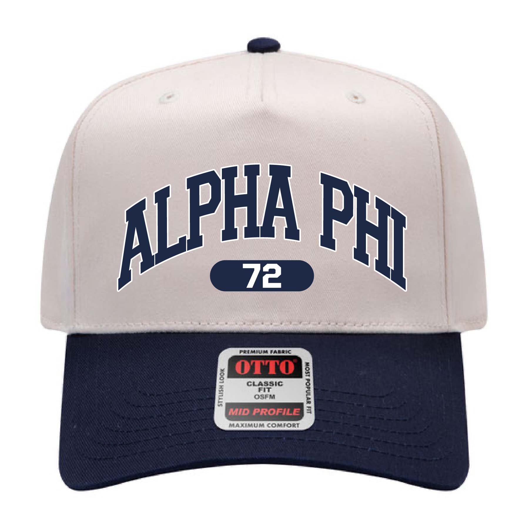 Ali & Ariel Navy Collegiate Sports Hat Alpha Phi