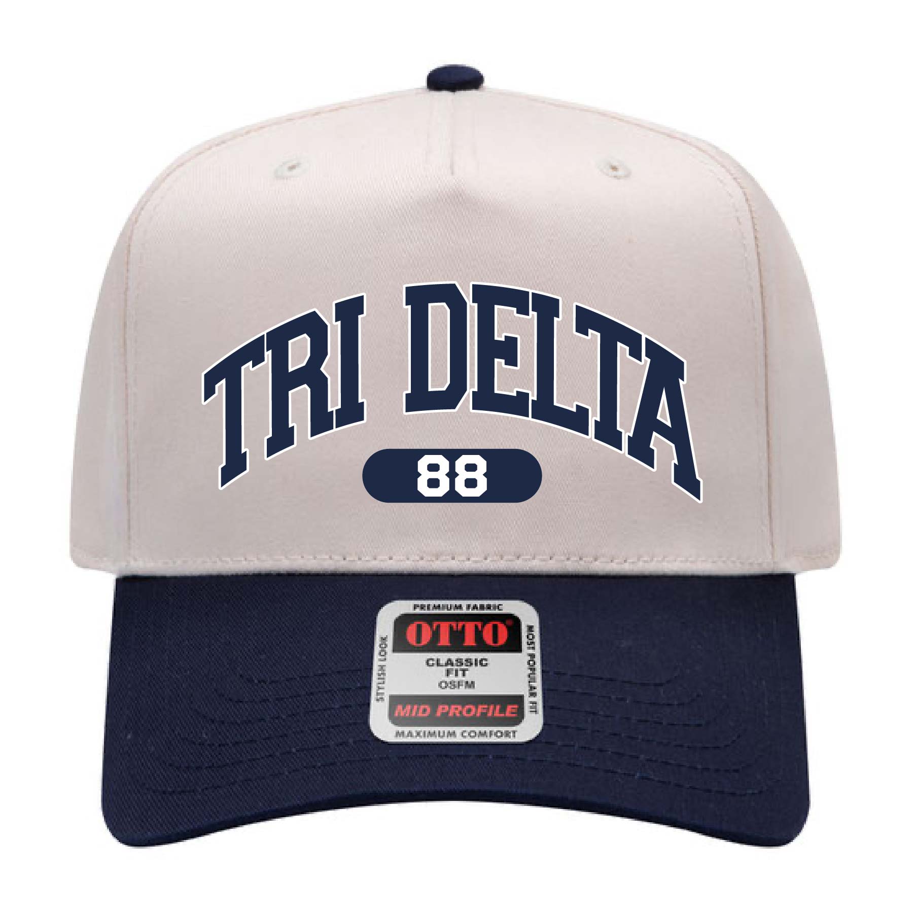 Ali & Ariel Navy Collegiate Sports Hat Delta Delta Delta
