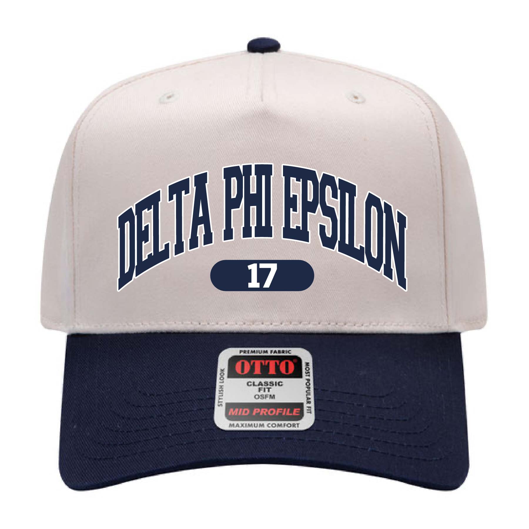Ali & Ariel Navy Collegiate Sports Hat Delta Phi Epsilon