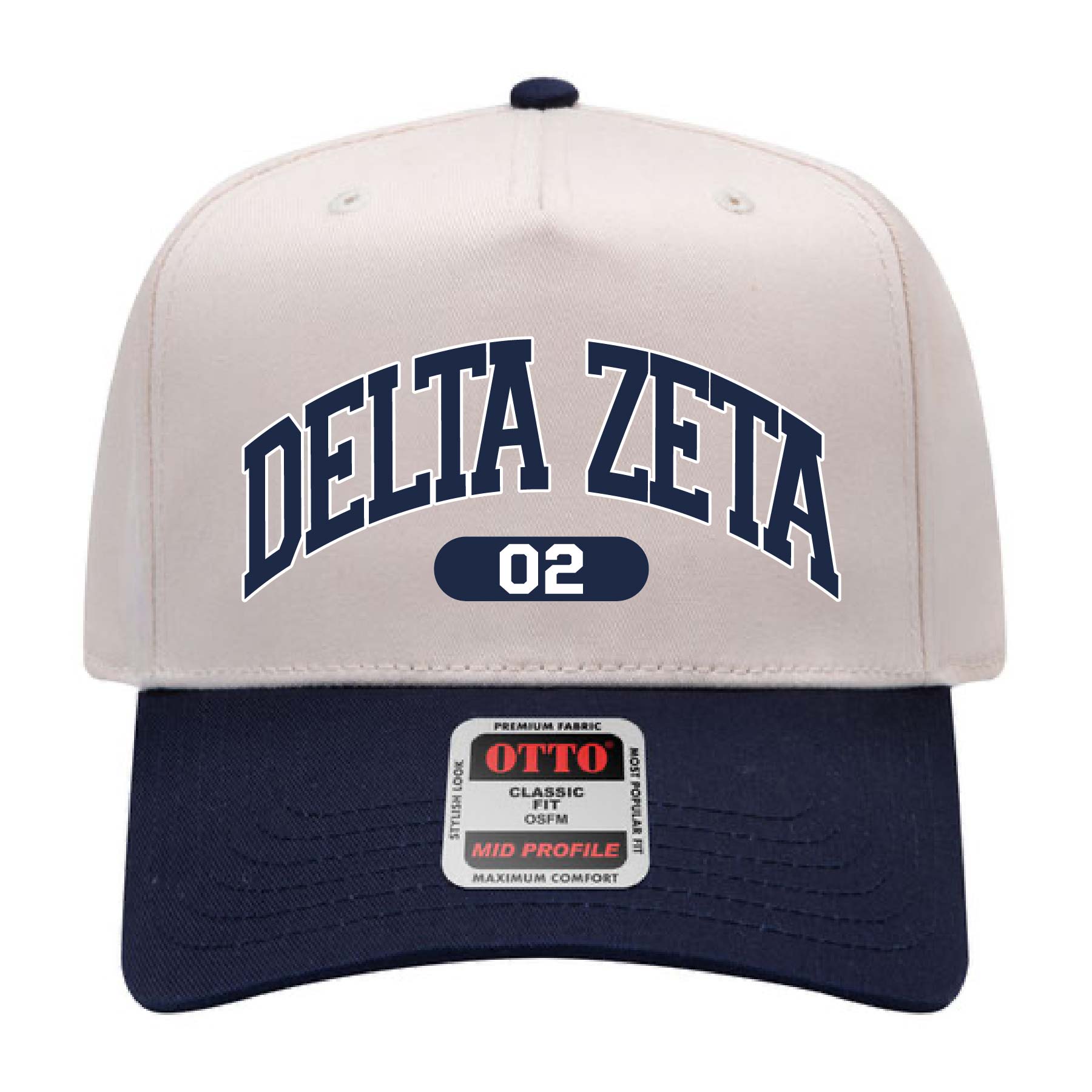 Ali & Ariel Navy Collegiate Sports Hat Delta Zeta