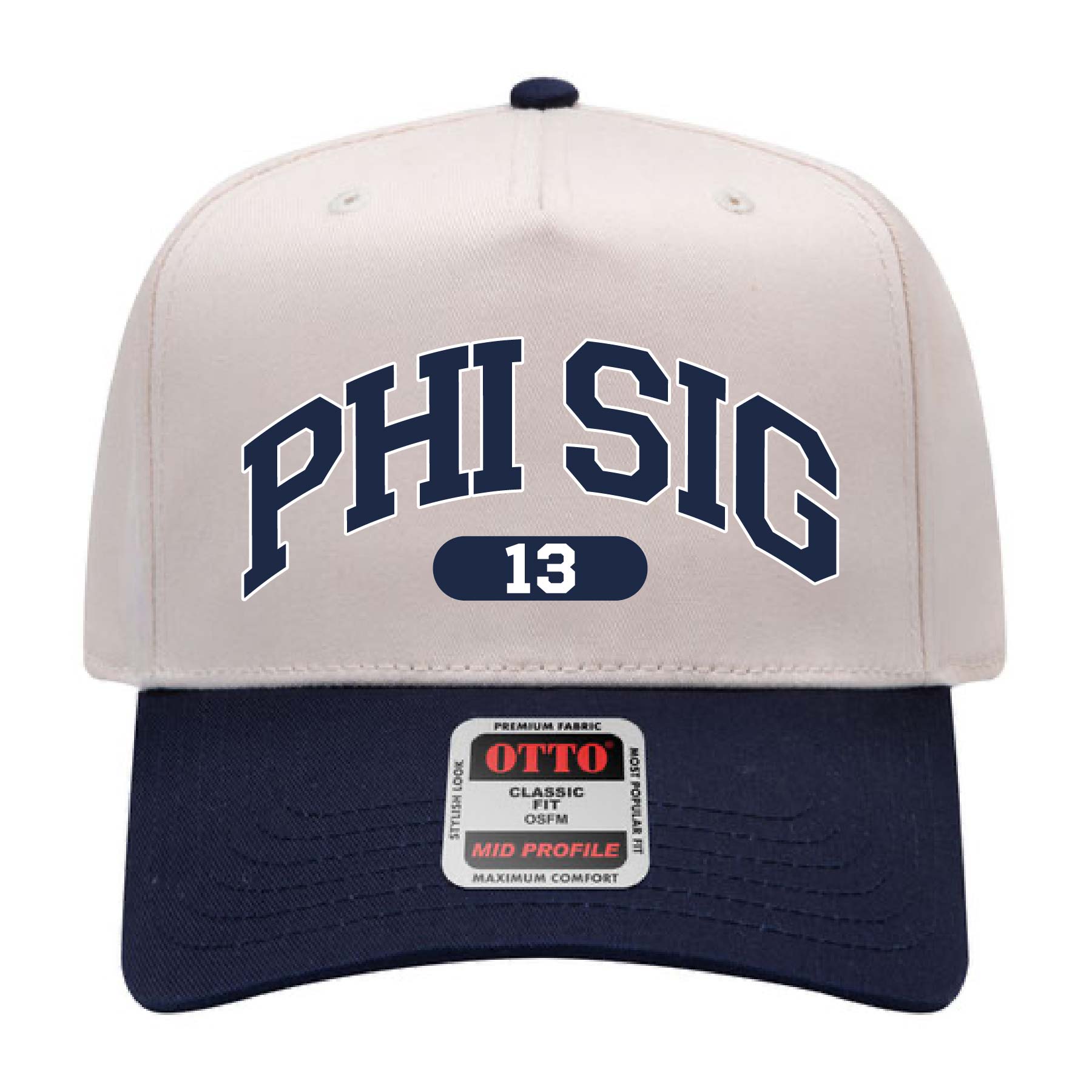 Ali & Ariel Navy Collegiate Sports Hat Phi Sigma Sigma
