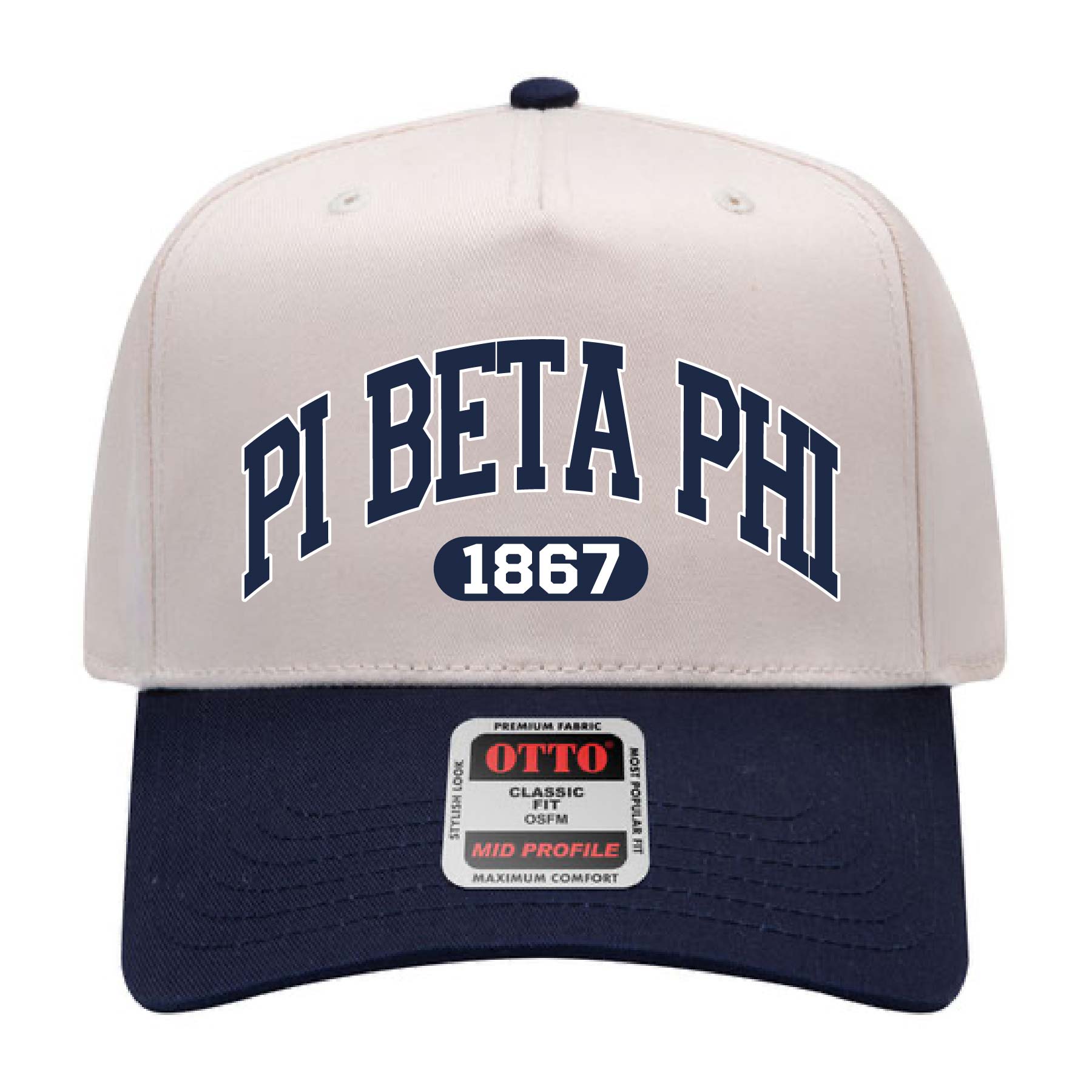 Ali & Ariel Navy Collegiate Sports Hat Pi Beta Phi