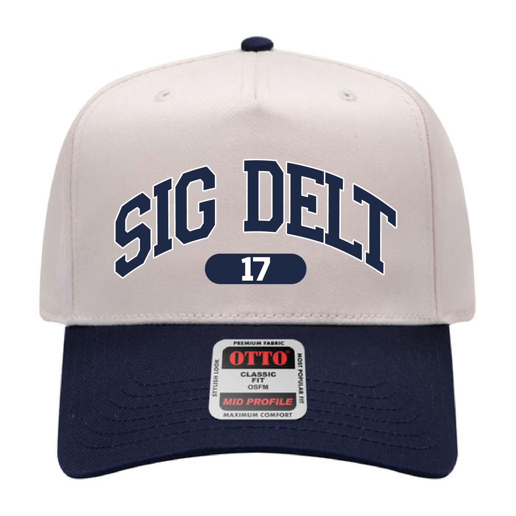 Ali & Ariel Navy Collegiate Sports Hat Sigma Delta Tau