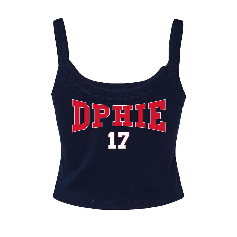 Ali & Ariel Navy Collegiate Tank Top Delta Phi Epsilon / XS