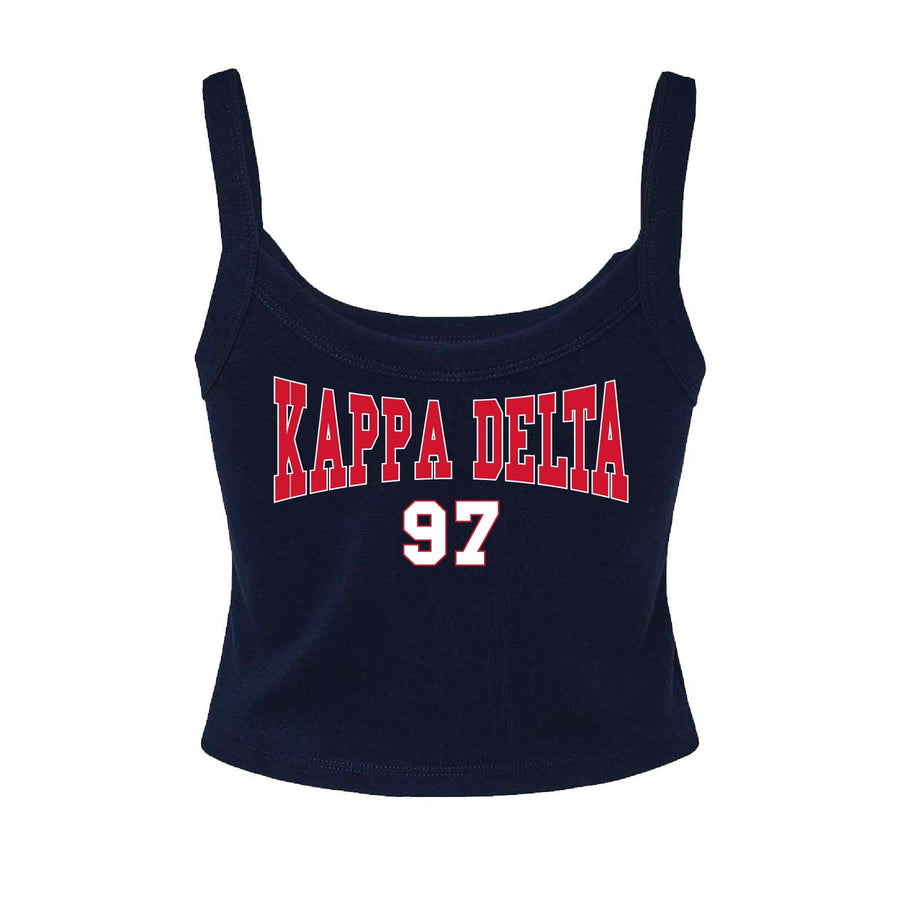 Ali & Ariel Navy Collegiate Tank Top Kappa Delta / XS