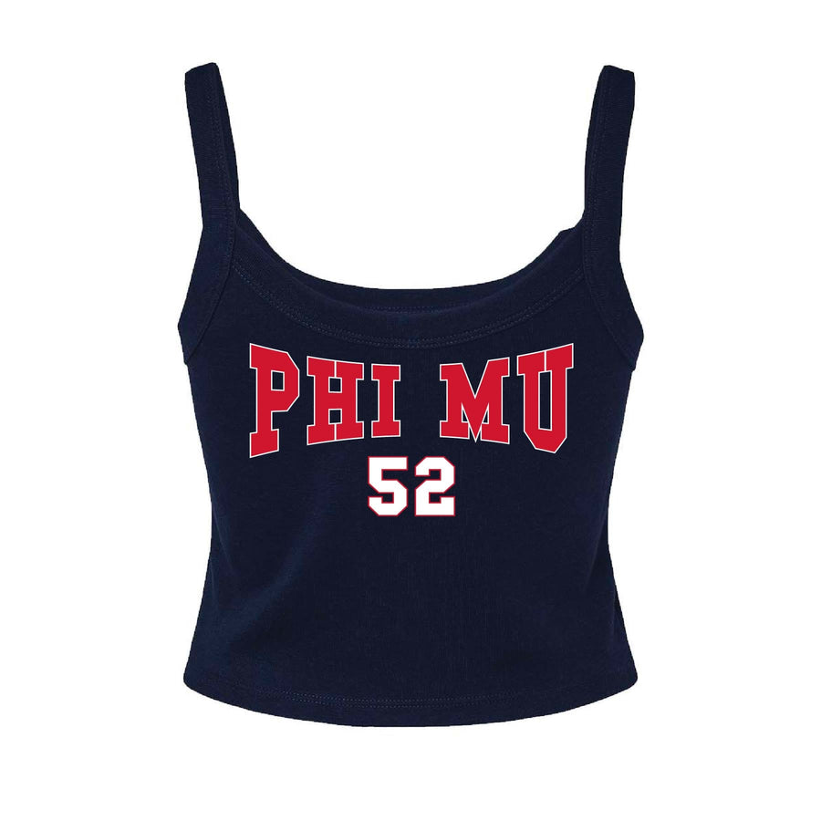 Ali & Ariel Navy Collegiate Tank Top Phi Mu / XS