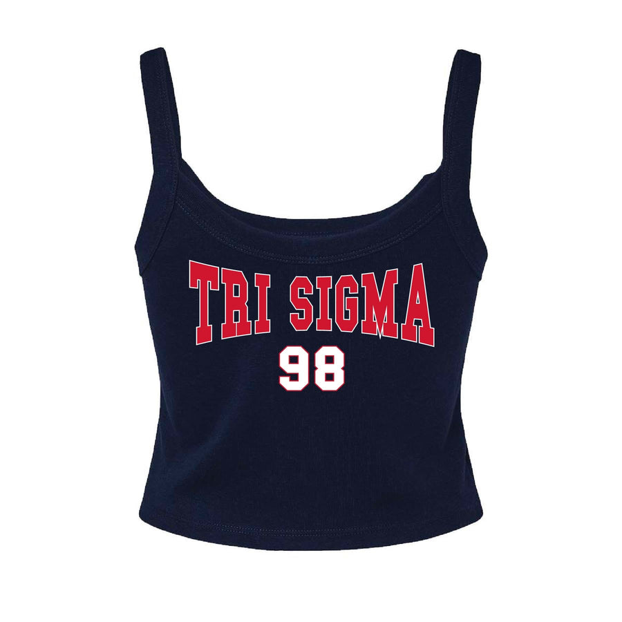 Ali & Ariel Navy Collegiate Tank Top Sigma Sigma Sigma / XS