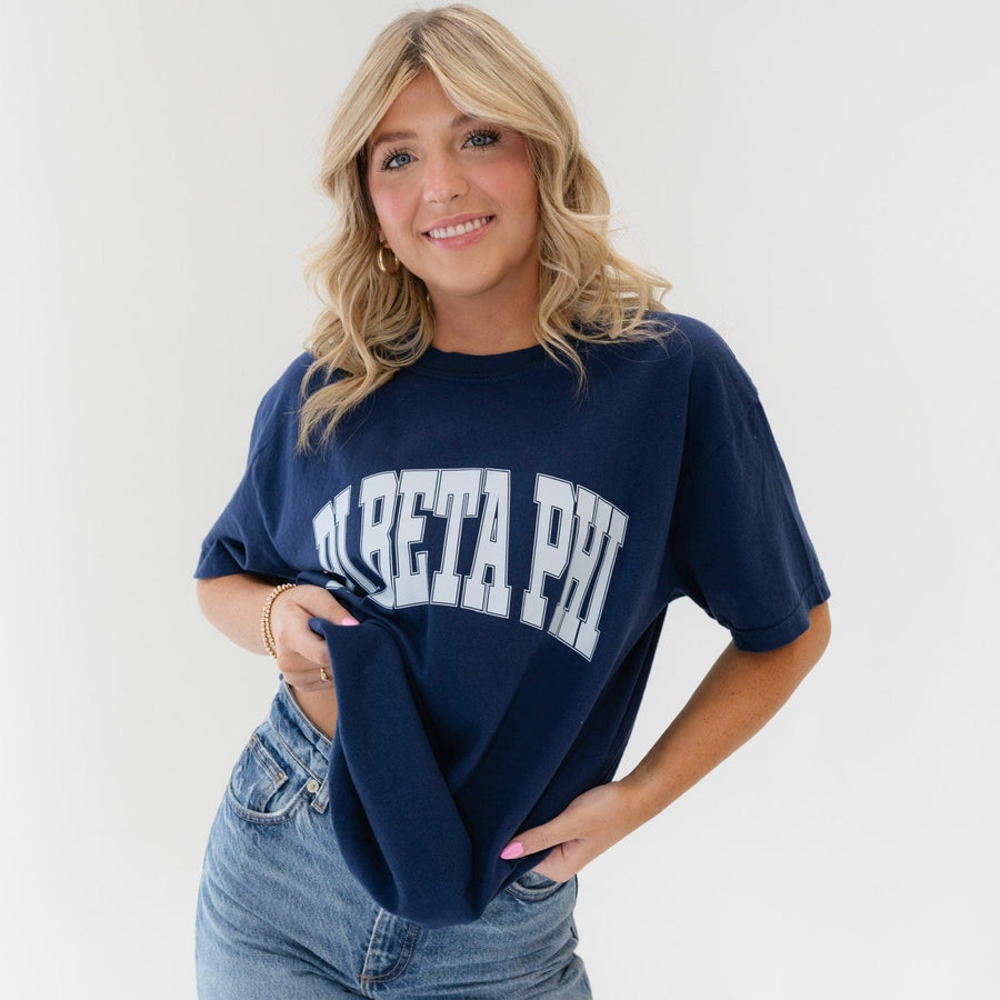 Ali & Ariel Navy Comfort Colors Varsity Tee