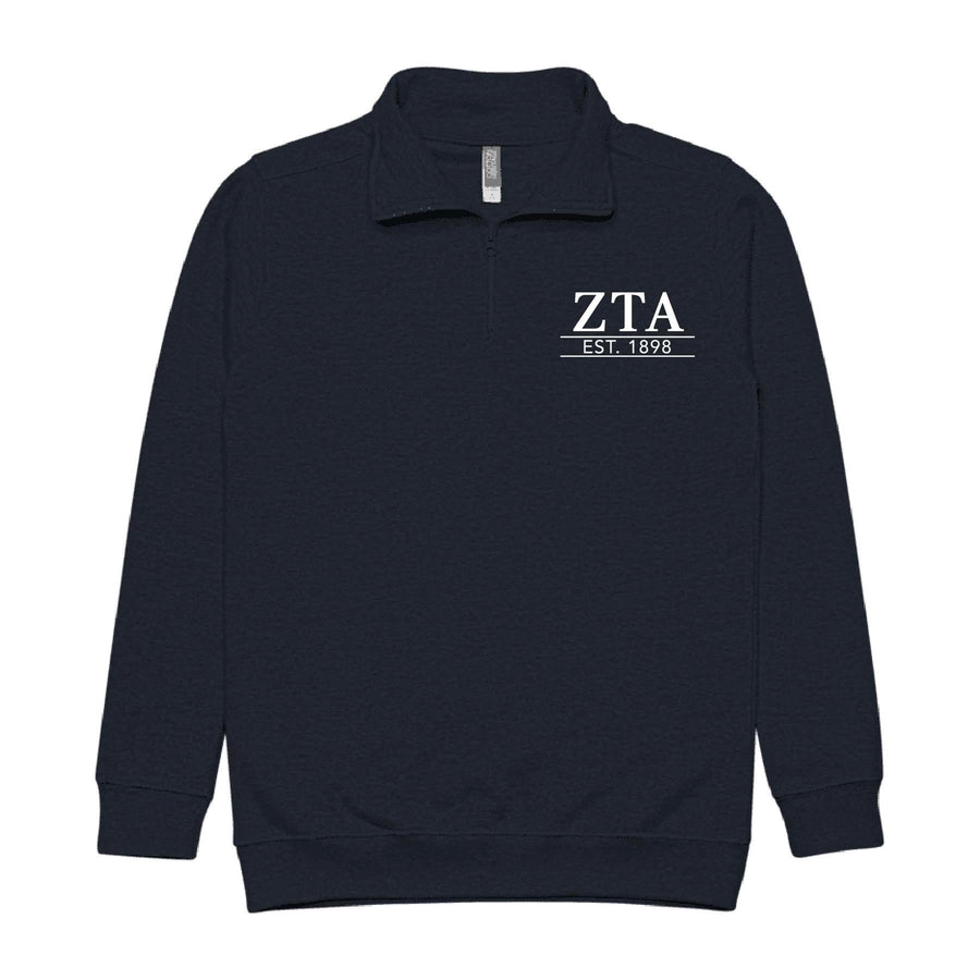 Ali & Ariel Navy Embroidered 1/4 Zip
