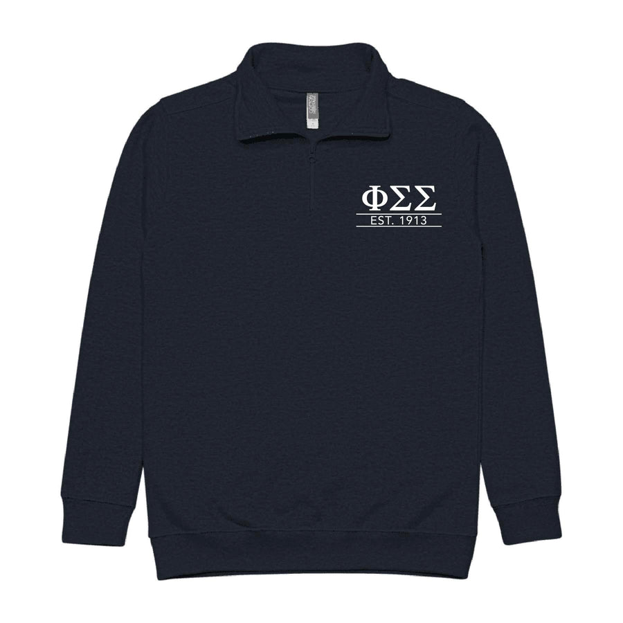 Ali & Ariel Navy Embroidered 1/4 Zip