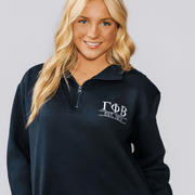 Ali & Ariel Navy Embroidered 1/4 Zip