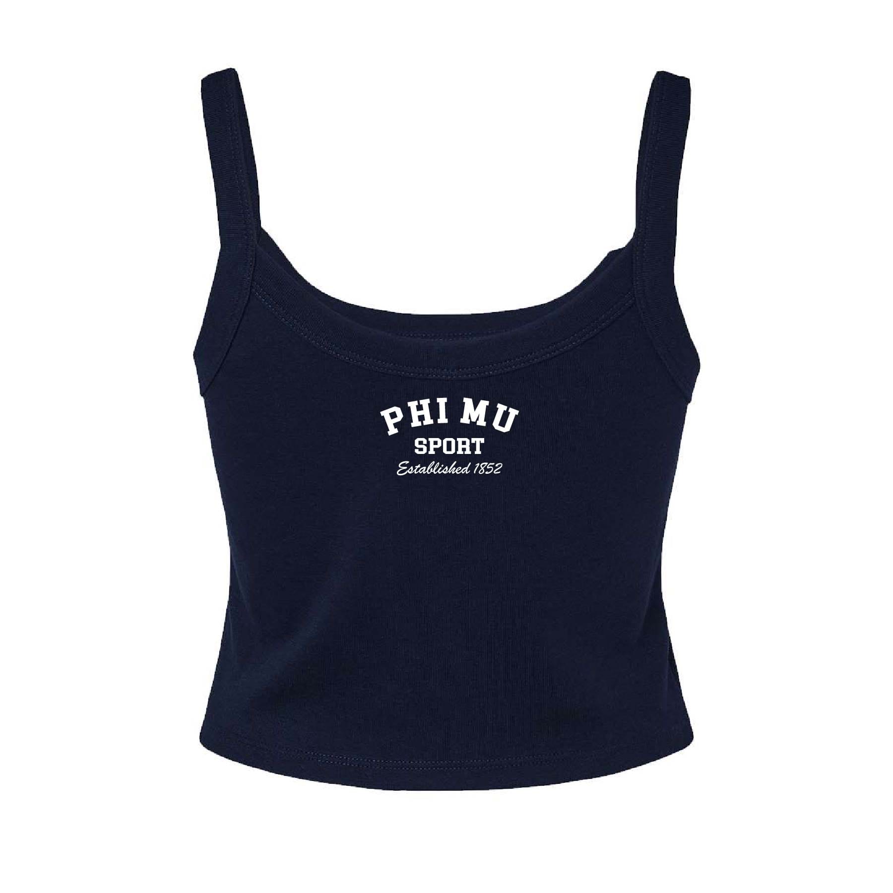 Ali & Ariel Navy Embroidered Tank Top Phi Mu / XS