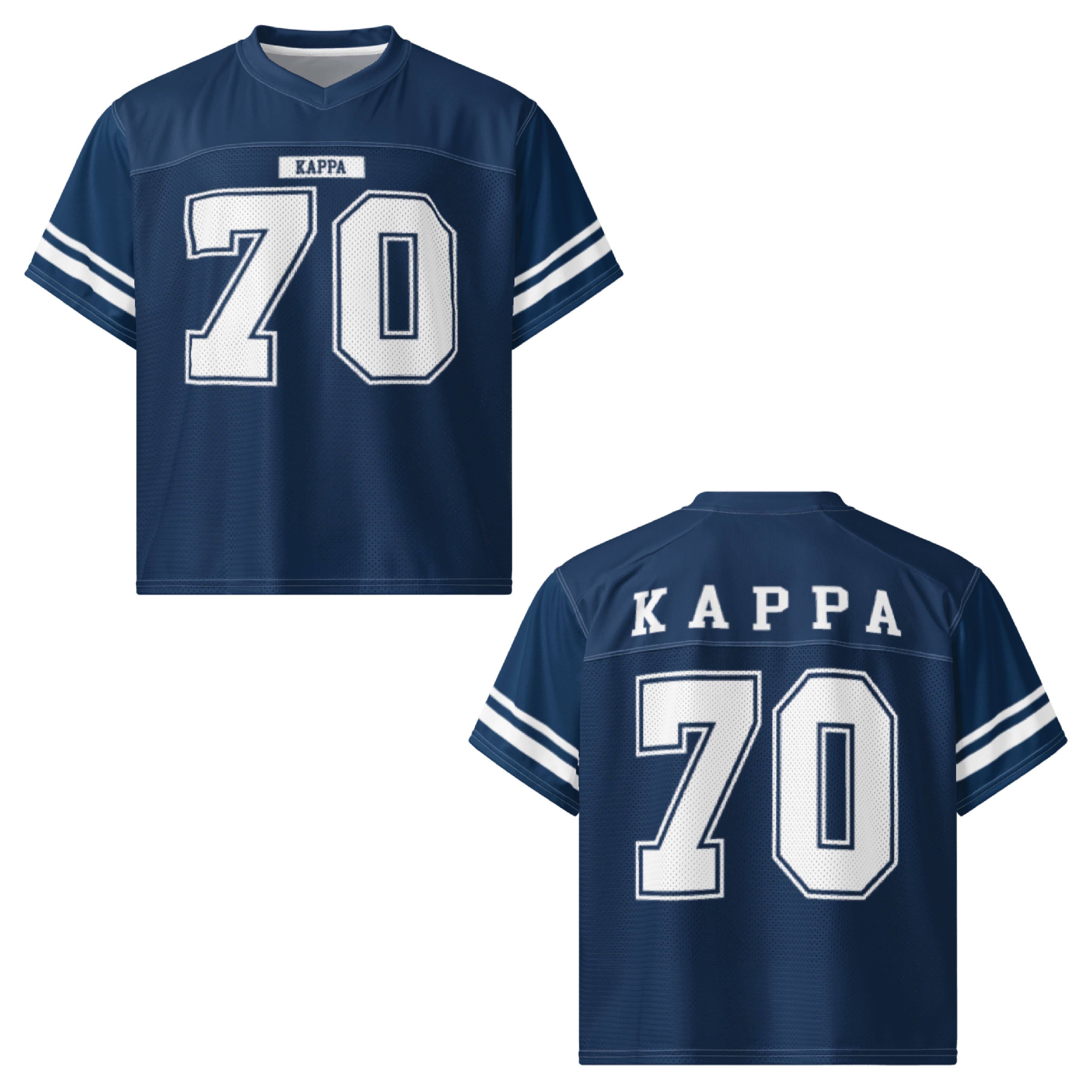 Ali & Ariel Navy Football Jersey Kappa Kappa Gamma / Medium