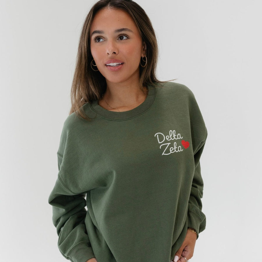 Ali & Ariel Olive Crewneck