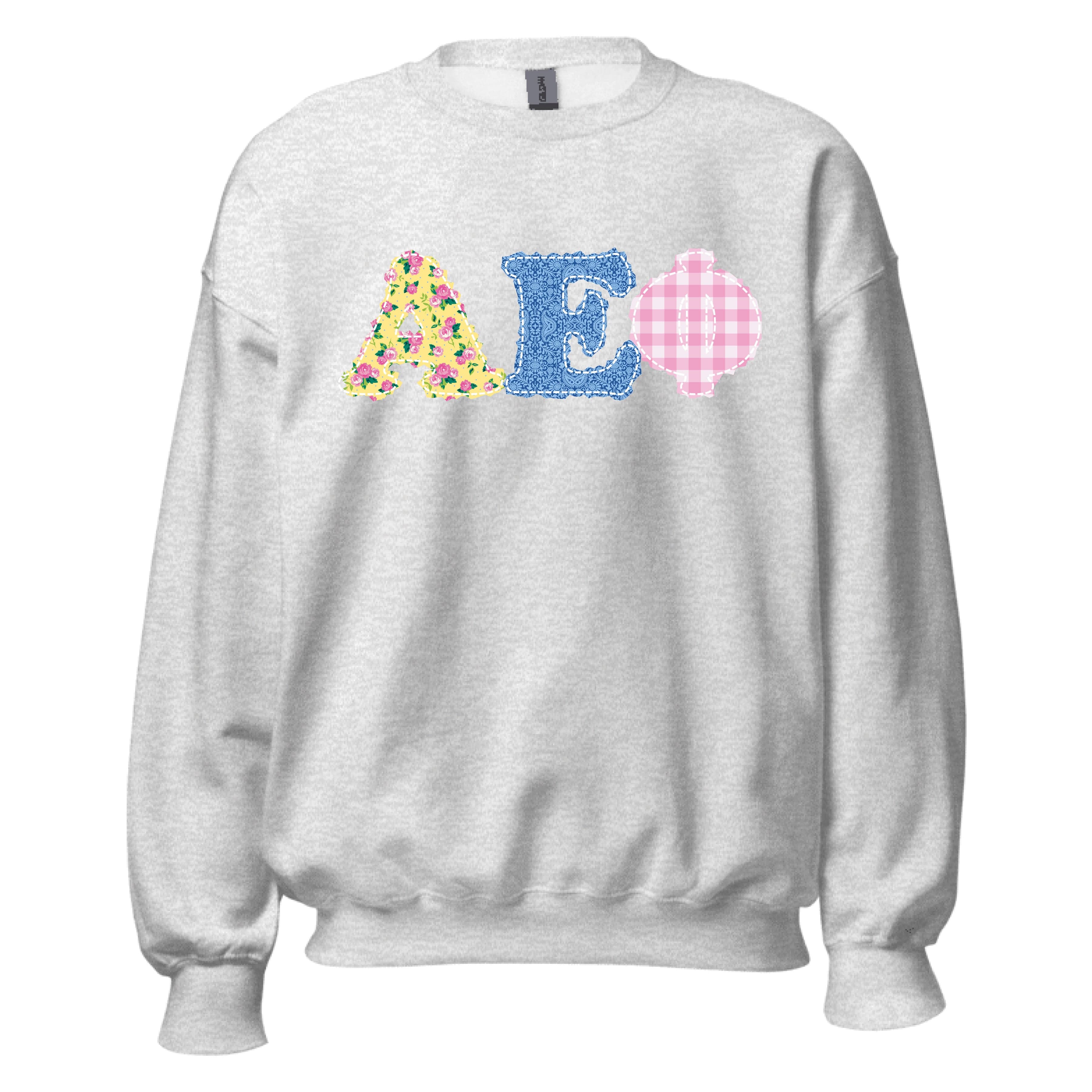 Ali & Ariel Patchwork Crewneck Alpha Epsilon Phi / Medium