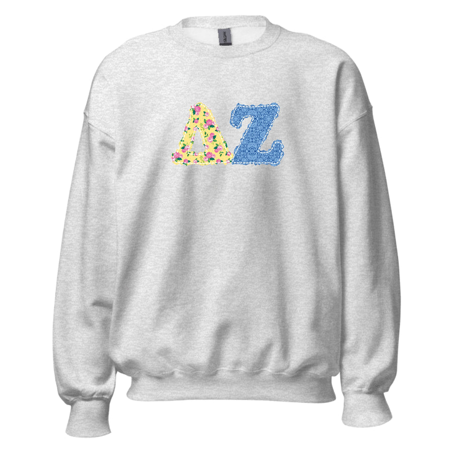 Ali & Ariel Patchwork Crewneck Delta Zeta / Medium