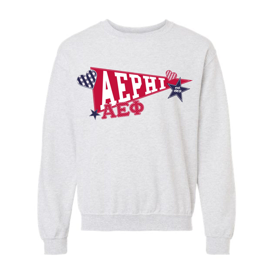 Ali & Ariel Pennant Crewneck Alpha Epsilon Phi / Medium
