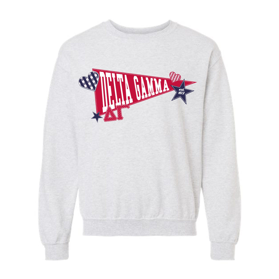 Ali & Ariel Pennant Crewneck Delta Gamma / Medium