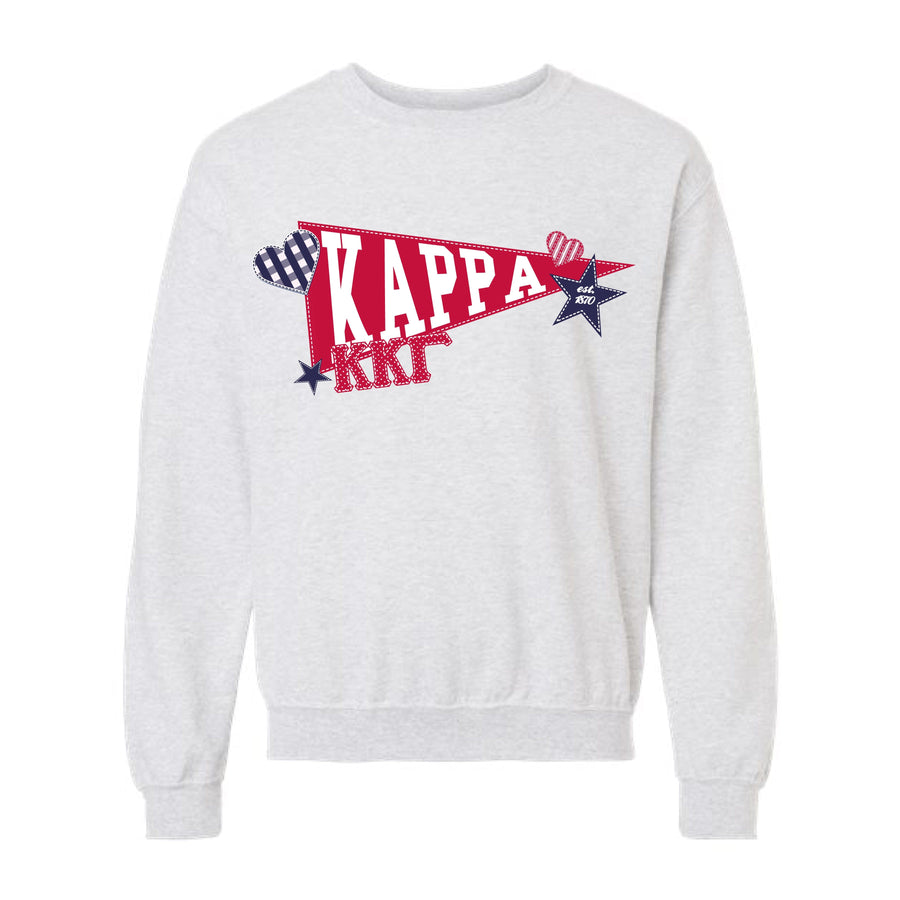 Ali & Ariel Pennant Crewneck Kappa Kappa Gamma / Medium