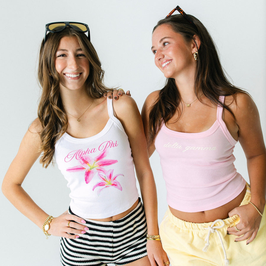Ali & Ariel Pink And Yellow Tank Top
