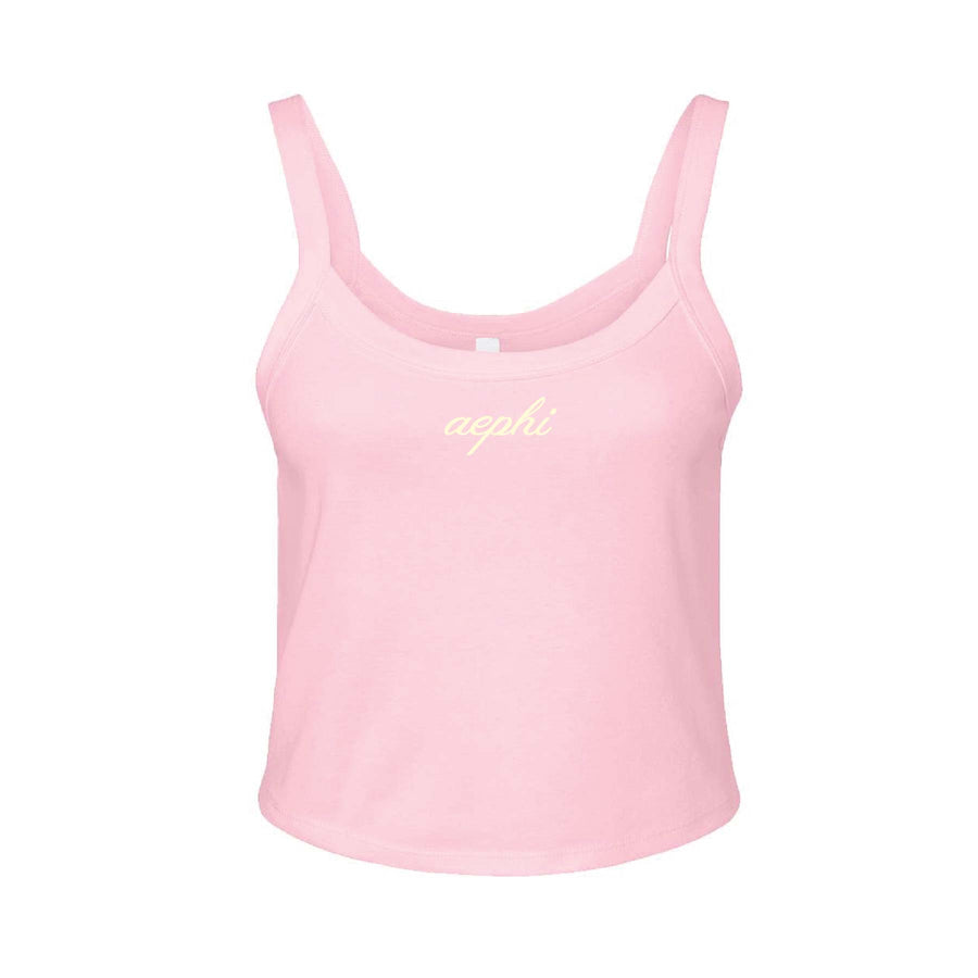 Ali & Ariel Pink And Yellow Tank Top Alpha Epsilon Phi / XS