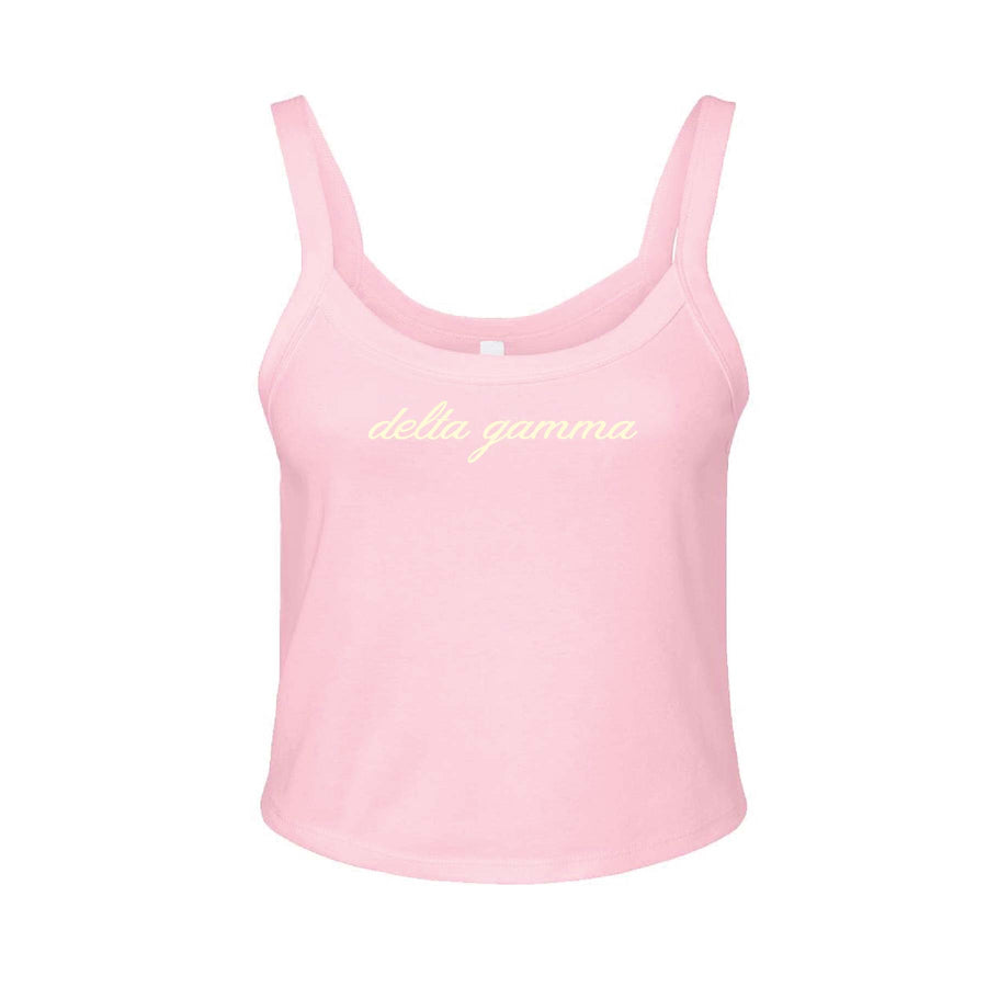 Ali & Ariel Pink And Yellow Tank Top Delta Gamma / XS