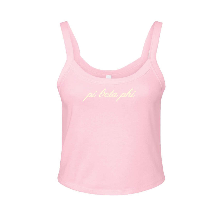 Ali & Ariel Pink And Yellow Tank Top Pi Beta Phi / XS