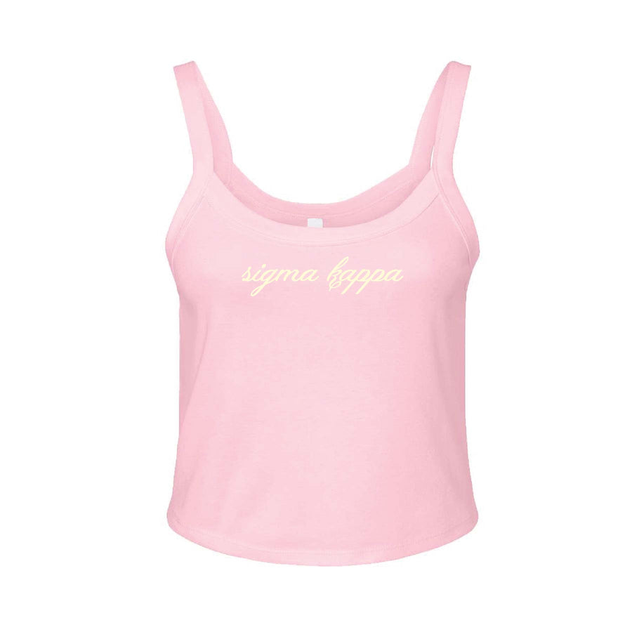 Ali & Ariel Pink And Yellow Tank Top Sigma Kappa / XS