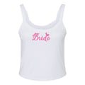 Ali & Ariel Pink Bow Bridal Tank Bride / X-Small