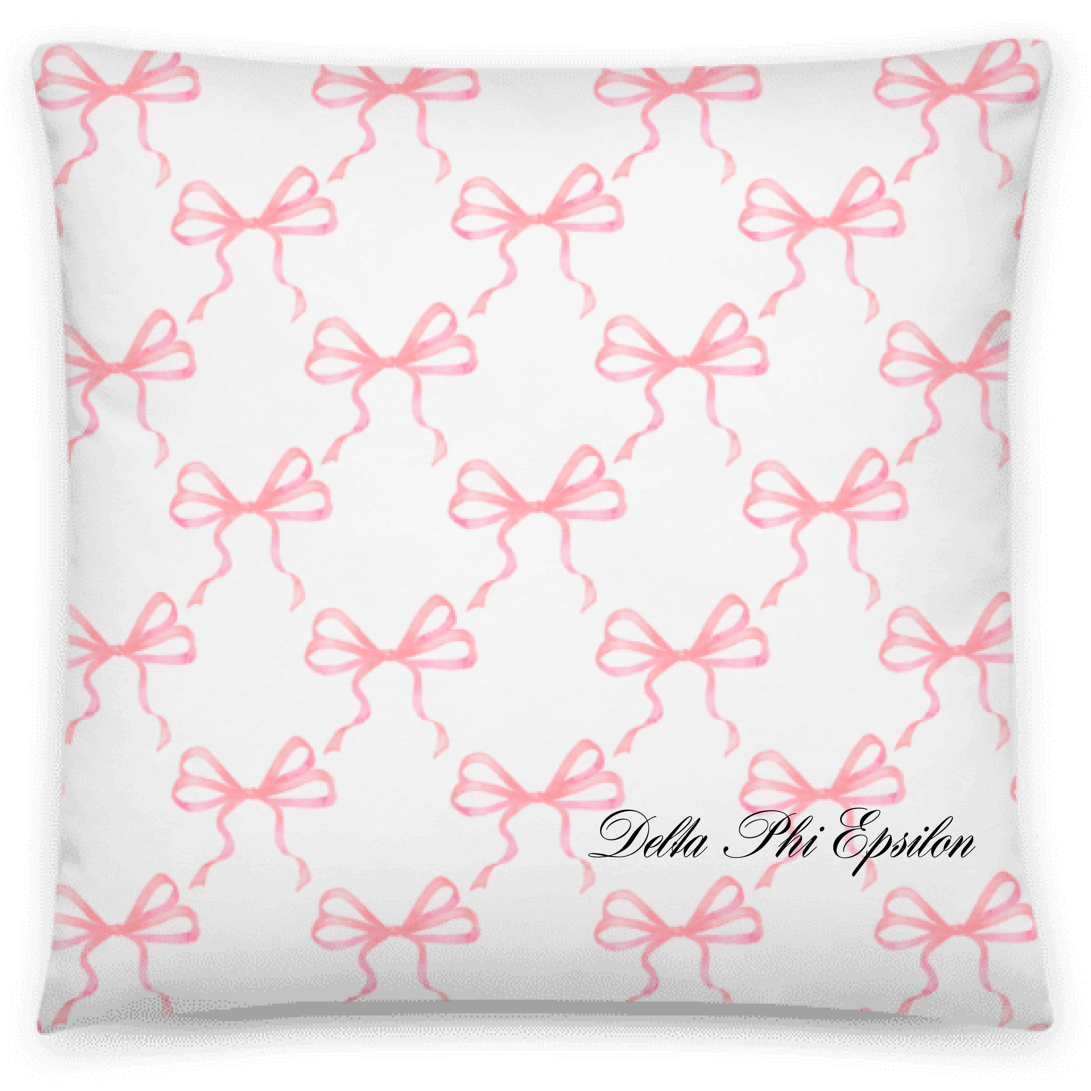 Pink Bow Pillow