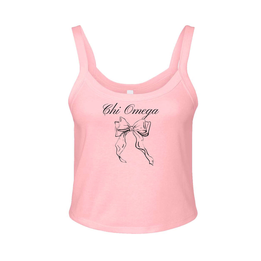 Ali & Ariel Pink Bow Tank Top Chi Omega / XS