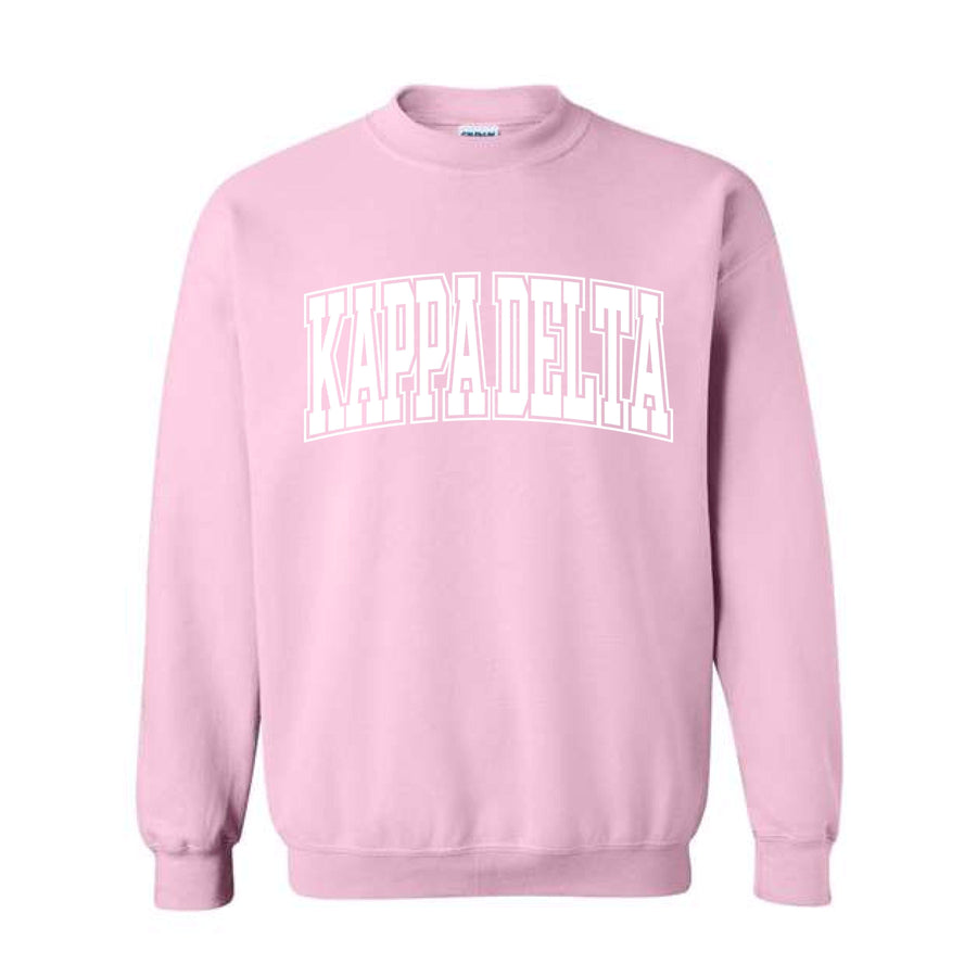 Ali & Ariel Pink Collegiate Crewneck Kappa Delta / Medium