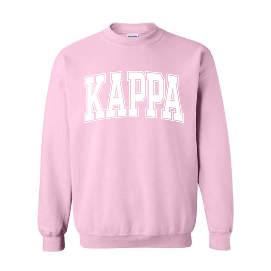 Ali & Ariel Pink Collegiate Crewneck Kappa Kappa Gamma / Medium