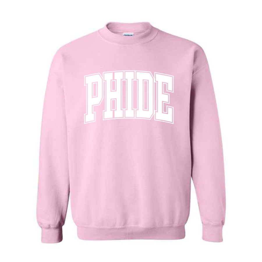 Ali & Ariel Pink Collegiate Crewneck Phi Delta Epsilon / Medium