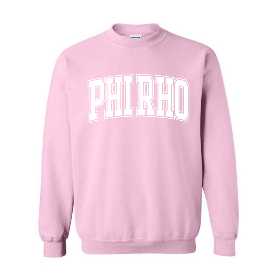 Ali & Ariel Pink Collegiate Crewneck Phi Sigma Rho / Medium