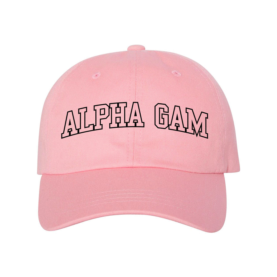 Ali & Ariel Pink Collegiate Dad Hat Alpha Gamma Delta