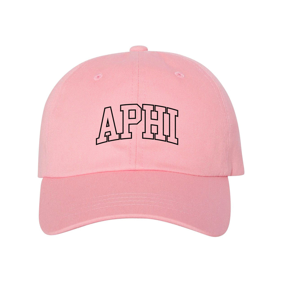 Ali & Ariel Pink Collegiate Dad Hat Alpha Phi