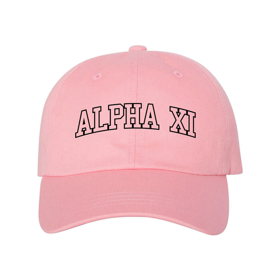 Ali & Ariel Pink Collegiate Dad Hat Alpha Xi Delta